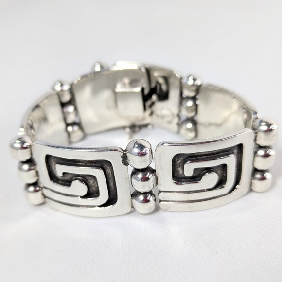 Vintage Sterling EMMA JLF Bracelet - Picture 1 of 9